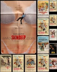 5h125 LOT OF 13 FOLDED ONE-SHEETS '60s-80s great images from a variety of different movies!