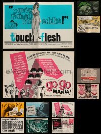 5h318 LOT OF 12 CUT PRESSBOOKS '50s-60s great advertising for a variety of different movies!