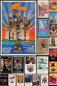 5h080 LOT OF 76 FOLDED ONE-SHEETS '60s-90s great images from a variety of different movies!