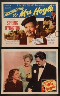 5j030 ACCORDING TO MRS HOYLE 8 LCs '51 Spring Byington, Anthony Caruso, Tanis Chandler!