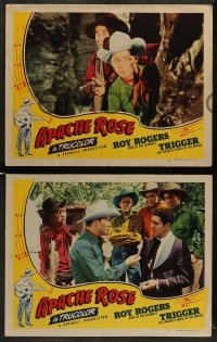 5j662 APACHE ROSE 5 LCs '47 great western images of singing cowboy Roy Rogers + Olin Howlin!