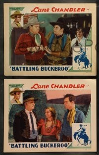 5j841 BATTLING BUCKEROO 3 LCs '32 Lane Chandler with pretty Doris Hill, Yakima Canutt & others!