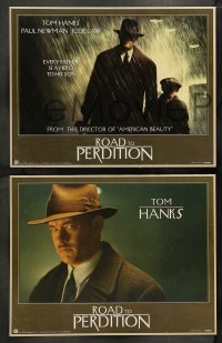 5j008 ROAD TO PERDITION 11 LCs '02 Sam Mendes, Tom Hanks, Paul Newman, Jude Law!