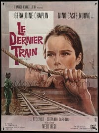 5k588 ANDREMO IN CITTA French 1p '67 different Mascii art of Geraldine Chaplin by train tracks!