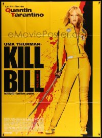 5k774 KILL BILL: VOL. 1 French 1p '03 Quentin Tarantino, full-length Uma Thurman with katana!