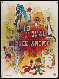5k792 LE FESTIVAL DU DESSIN ANIME French 1p '70s Mascii art of Bugs Bunny & Looney Tunes cartoons!