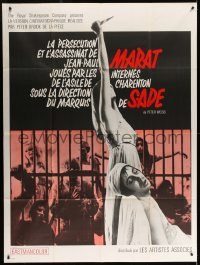 5k809 MARAT/SADE French 1p '67 persecution & assassination of Jean-Paul performed by inmates!