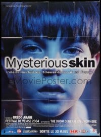 5k831 MYSTERIOUS SKIN advance French 1p '04 super close up of young boy, directed by Gregg Araki!