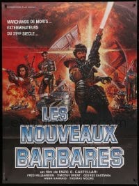 5k834 NEW BARBARIANS French 1p '84 I Nuovi barbari, different art with Fred Williamson!