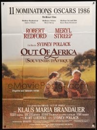 5k846 OUT OF AFRICA French 1p '85 Robert Redford & Meryl Streep, directed by Sydney Pollack!