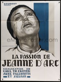 5k853 PASSION OF JOAN OF ARC French 1p R78 Carl Theodor Dreyer classic, Mercier art of Falconetti!