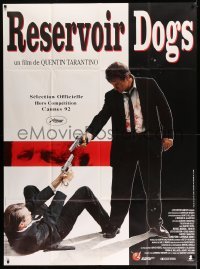5k879 RESERVOIR DOGS French 1p '92 Tarantino, different image of Harvey Keitel & Steve Buscemi!
