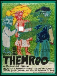 5k930 THEMROC French 1p '78 Claude Faraldo black comedy, bizarre Dedier artwork!