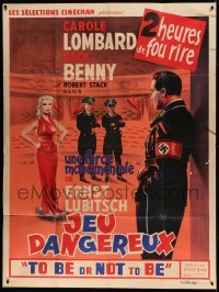 5k940 TO BE OR NOT TO BE French 1p R50s Carole Lombard, Jack Benny, Ernst Lubitsch, different art!