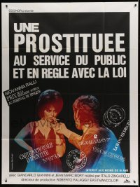 5k956 UNA PROSTITUTA French 1p '70 great image of prostitute Giovann Ralli with cigarette!