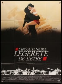 5k958 UNBEARABLE LIGHTNESS OF BEING French 1p '88 wonderful different art of Day-Lewis & Binoche!