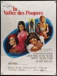 5k964 VALLEY OF THE DOLLS French 1p '68 Sharon Tate, Jacqueline Susann, different Grinsson art!
