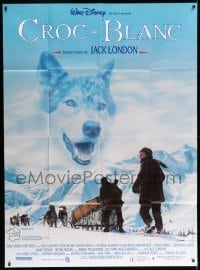 5k987 WHITE FANG French 1p '91 Disney, Ethan Hawke, from the novel by Jack London!