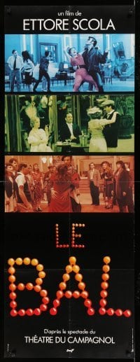 5k553 LE BAL style B French door panel '83 great images of people dancing, directed by Ettore Scola!
