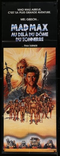 5k556 MAD MAX BEYOND THUNDERDOME French door panel '85 art of Mel Gibson & Tina Turner by Amsel!