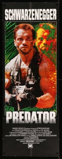 5k561 PREDATOR French door panel '87 Arnold Schwarzenegger sci-fi, soon the hunt will begin!