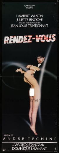 5k562 RENDEZ-VOUS French door panel '87 Andre Techine, great image of sexy naked Juliette Binoche!