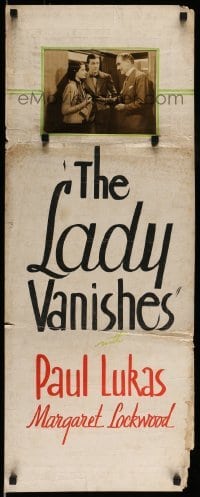 5k003 LADY VANISHES local theater insert R40s Alfred Hitchcock, Margaret Lockwood, Lukas, Redgrave