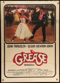 5k371 GREASE Italian 1p '78 John Travolta & Olivia Newton-John dancing in a most classic musical!