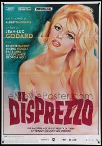 5k402 LE MEPRIS Italian 1p R17 Jean-Luc Godard, art of sexy Brigitte Bardot by Georges Allard!