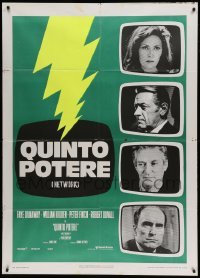 5k427 NETWORK Italian 1p '76 written by Paddy Cheyefsky, William Holden, Sidney Lumet classic!
