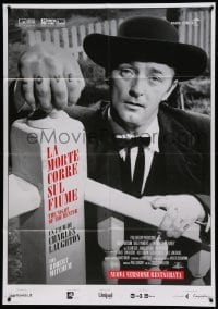 5k429 NIGHT OF THE HUNTER Italian 1p R16 classic Robert Mitchum showing his love & hate hands!