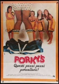 5k444 PORKY'S Italian 1p '82 Bob Clark, different image of girls laughing at man with pants down!