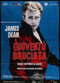 5k452 REBEL WITHOUT A CAUSE Italian 1p R14 Nicholas Ray, different image of bad boy James Dean!