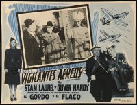 5k168 AIR RAID WARDENS Mexican LC R60s Stan Laurel & Oliver Hardy by wooden cigar store Indian!
