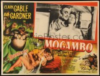 5k223 MOGAMBO Mexican LC '53 romanitc c/u of Clark Gable & sexy Ava Gardner in Africa, John Ford!