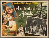 5k231 PORTRAIT OF JENNIE Mexican LC R60s Joseph Cotten loves beautiful ghost Jennifer Jones!