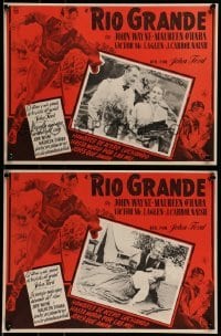 5k159 RIO GRANDE 2 Mexican LCs R60s John Wayne, Maureen O'Hara, directed by John Ford!