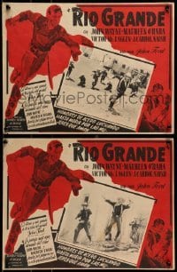 5k147 RIO GRANDE 3 Mexican LCs R50s great images of John Wayne, directed by John Ford!