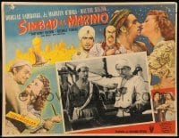 5k246 SINBAD THE SAILOR Mexican LC '46 close up of Douglas Fairbanks Jr. wearing turban!