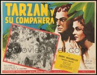 5k251 TARZAN & HIS MATE Mexican LC R50s Johnny Weissmuller carrying sexy Maureen O'Sullivan!