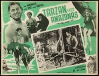 5k252 TARZAN & THE AMAZONS Mexican LC '45 Johnny Weissmuller, Brenda Joyce & Johnny Sheffield!
