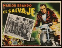 5k260 WILD ONE Mexican LC R60s portrait of ultimate biker Marlon Brando surrounded by his gang!