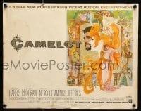 5k007 CAMELOT 12 color 12.75x16.25 stills '68 Richard Harris, Vanessa Redgrave, Bob Peak art!