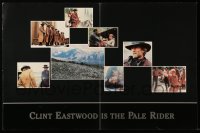 5k127 PALE RIDER promo brochure '85 great different images of cowboy Clint Eastwood!