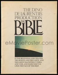 5m071 BIBLE English souvenir program book '67 La Bibbia, John Huston, Stephen Boyd, Ava Gardner