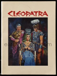 5m078 CLEOPATRA souvenir program book '64 Elizabeth Taylor, Richard Burton, Harrison, Terpning art