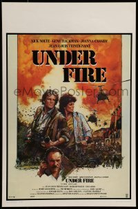 5p283 UNDER FIRE Belgian '83 Nick Nolte, Gene Hackman, Joanna Cassidy, great Struzan art!