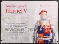 5p091 HENRY V DS British quad R07 Laurence Olivier & Renee Asherson, William Shakespeare!