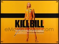 5p095 KILL BILL: VOL. 1 DS British quad '03 Quentin Tarantino, full-length Uma Thurman with katana!