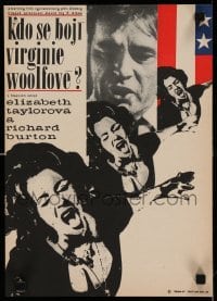 5p478 WHO'S AFRAID OF VIRGINIA WOOLF Czech 11x16 '67 Elizabeth Taylor, Richard Burton, Nichols!